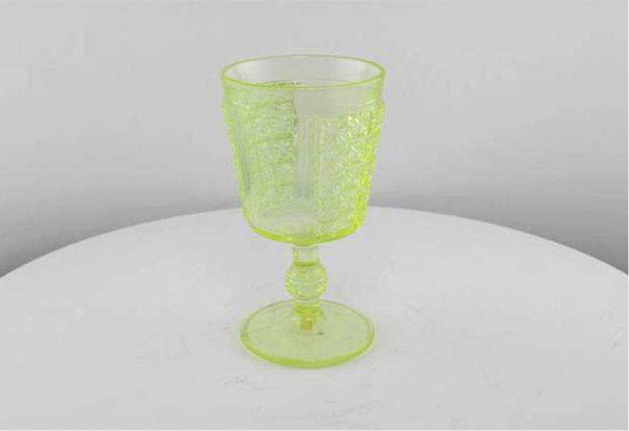 Another piece of uranium glass in BGC’s study collection.